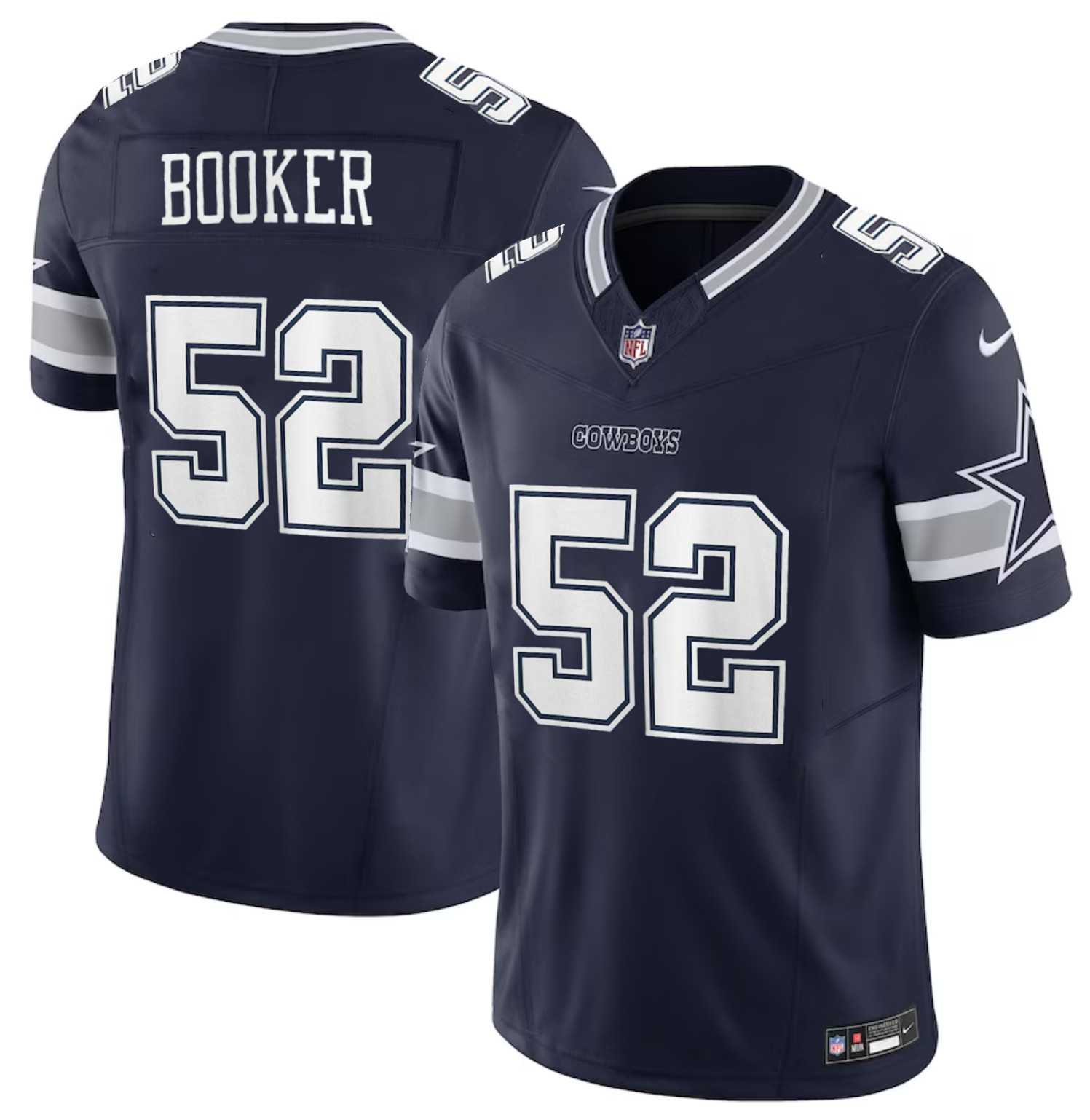 Men & Women & Youth Dallas Cowboys #52 Tyler Booker Navy 2025 F.U.S.E. Draft Vapor Untouchable Limited Stitched Jersey->denver broncos->NFL Jersey